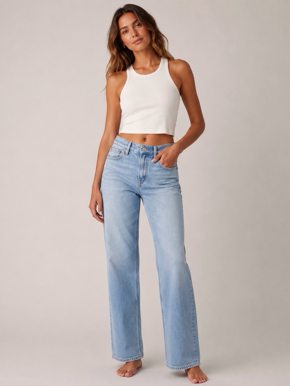 American Eagle 0 Short Stovepipe Women’s Jeans Strigid High Rise Straight 2025